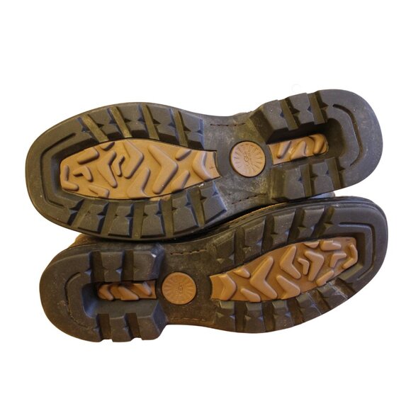 UGG | Men's Rockvile ll Distressed Leather Boots Men's Size 13 | Brown Biker EUC - Picture 9 of 11